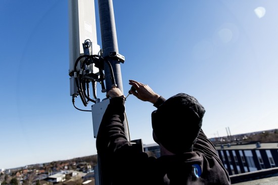 TDC. Antenne opsætning. Frederiksund samt Frederiksværk.